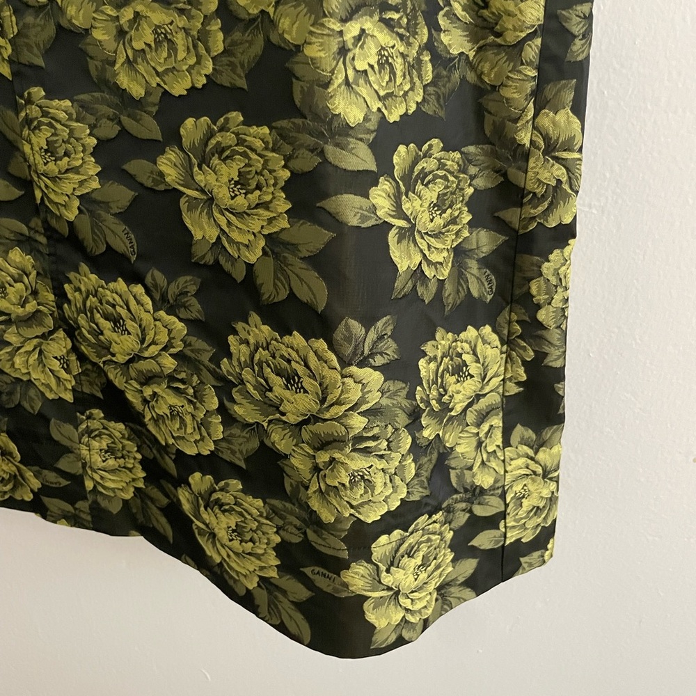GANNI Flower Jacquard Suiting Mini Dress - Picture 6 of 9